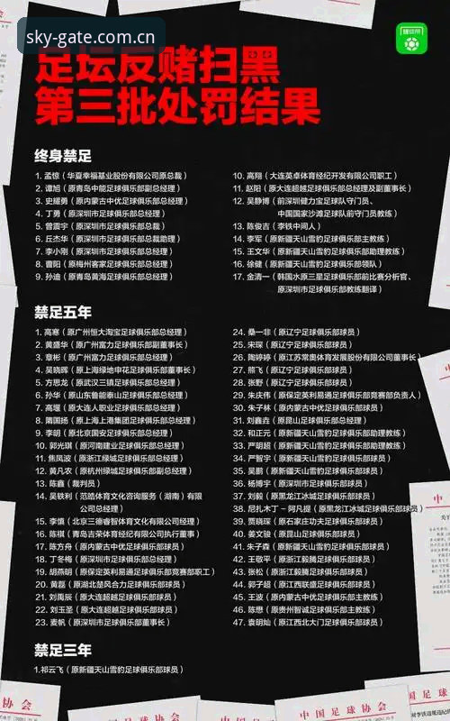资深用户分享：足协第三批禁足名单曝光，我在星空体育入口看球时想到的